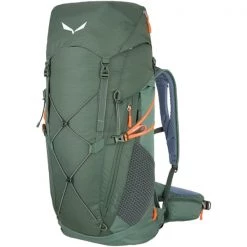 Bon marché 🔔 Sacs à Dos Randonnée SALEWA ALP TRAINER 35+3 DUCK GREEN 23 Vert / Orange 😀