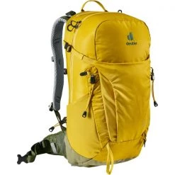 Nouveau ✔️ Sacs à Dos Randonnée DEUTER TRAIL 26 TURMERIC-KHAKI 22 Jaune / Vert 😉