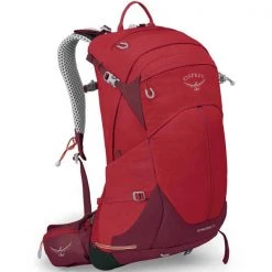 Meilleure affaire ⭐ Sacs à Dos Randonnée OSPREY STRATOS 24 POINSETTIA RED 22 Rouge ❤️