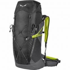 Sortie 💯 Sacs à Dos Randonnée SALEWA ALP TRAINER 35+3 BLACK 23 Noir / Vert 🎁