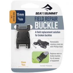Meilleure vente ⌛ Sacs à Dos Randonnée SEA TO SUMMIT BOUCLE DE REMPLACEMENT 15MM / 2 BARRETTES MÉTAL 22 Noir 🔔