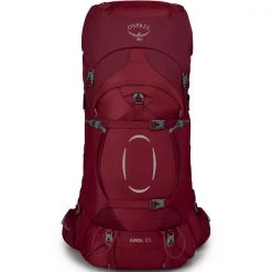 Nouveau 🎉 Sacs à Dos Randonnée OSPREY ARIEL 55 CLARET RED 22 Rouge 🛒 -Sacs à dos technique Soldes 9 87038 op1045 cr 03